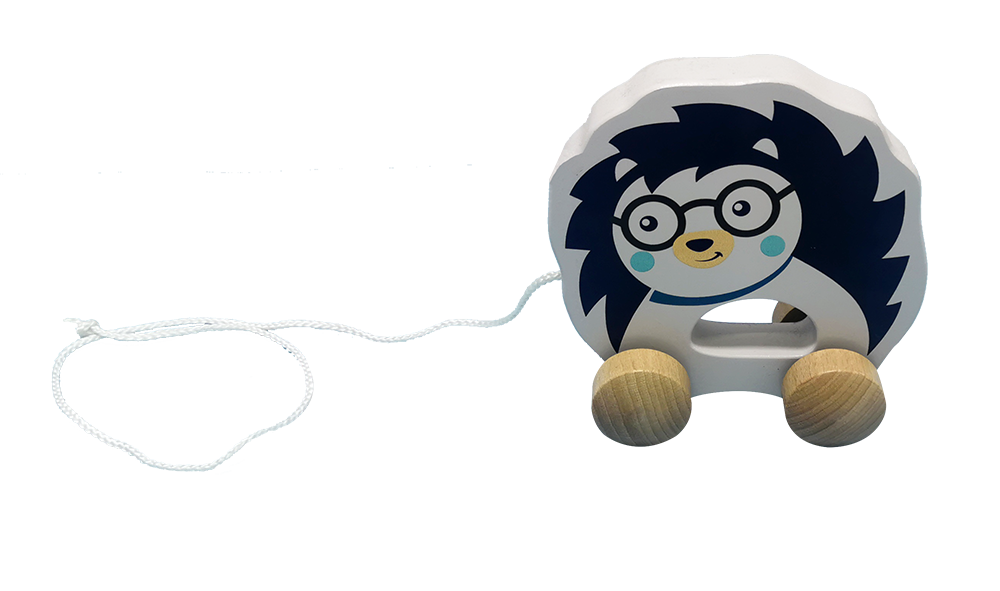 刺猬拖拉学步车